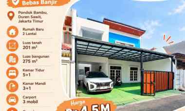 dijual rumah pondok bambu