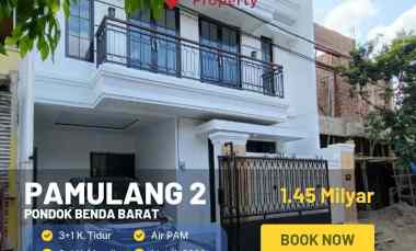 dijual rumah pondok benda barat