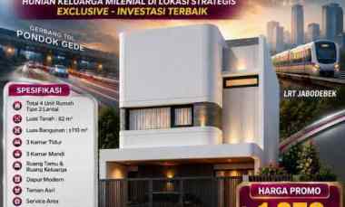 dijual rumah pondok gede