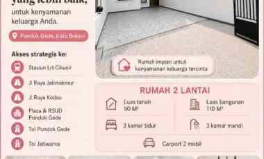 dijual rumah pondok gede