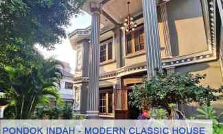 Rumah Desain Modern Classic Dijual di jl Arteri Pondok Indah Jaksel