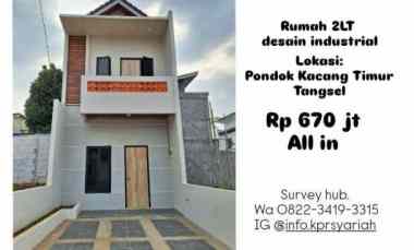 dijual rumah pondok kacang timur