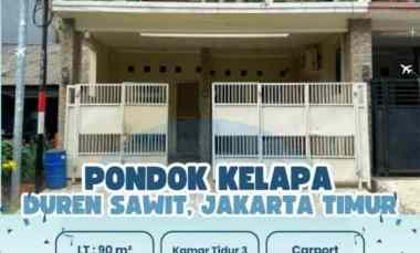dijual rumah pondok kelapa