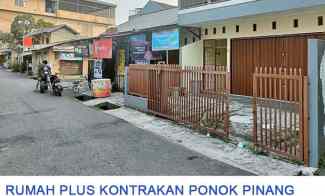 Dijual Rumah Bonus Kontrakan di Pondok Pinang, Jakarta Selatan