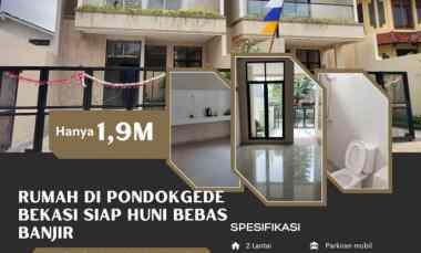dijual rumah pondokgede bekasi jawa barat