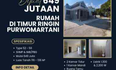 Rumah Hunian di Purwomartani Kalasan Timur Ringin Purwomartani
