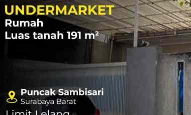 Dijual Aset Lelang Rumah Puncak Sambisari Sambikerep Surabaya Barat LT