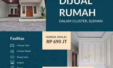 Cluster Eksklusif Kalasan Rumah Baru Siap Huni Harga Perdana Sleman T