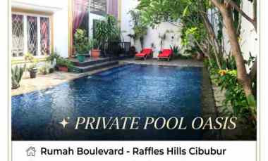 dijual rumah raffless hills cibubur