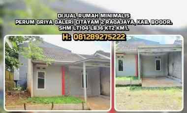 dijual rumah ragajaya bojonggede bogor