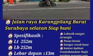 Ruko Gudang Rumah 1.5 Lantai Raya Kalianak Surabaya SHM Siap Pakai