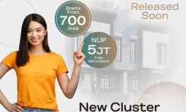 New House New Cluster Bebas Semua Biaya hanya 2 menit dari Pakuwon Cit