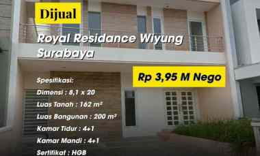 dijual rumah royal residence wiyung surabaya
