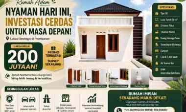 Investasi Cerdas di Prambanan Rumah Murah dengan Potensi Nilai Naik