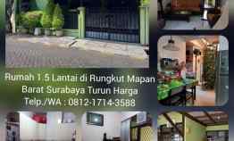 Dijual Rumah di Rungkut Mapan Barat Surabaya 1.5 Lantai Turun Harga