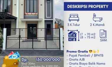dijual rumah selangkah ke lrt cikunir 2