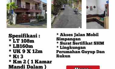 dijual rumah semolowaru elok kec
