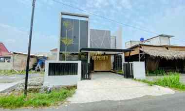 dijual rumah siap huni cantik desain modern di kalasan