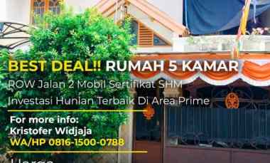 Dijual Rumah Simpang Darmo Permai Selatan Surabaya Barat 2 Lantai 5KT