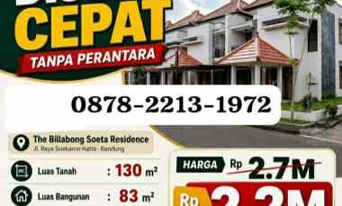 dijual rumah soekarno hatta bandung