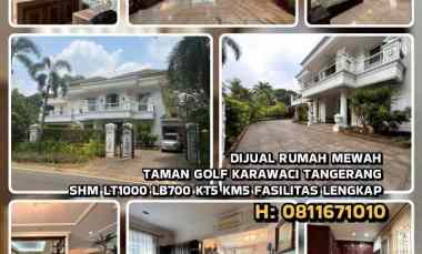dijual rumah taman golf karawaci tangerang