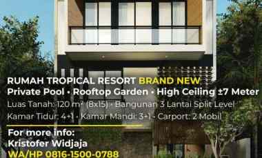 Dijual Rumah Baru CitraLand Utama Surabaya Barat Private Pool SHM