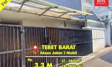 dijual rumah tebet barat
