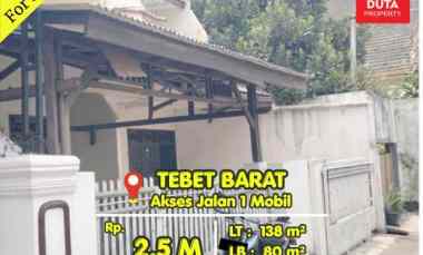 dijual rumah tebet timur