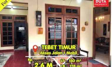 dijual rumah tebet timur