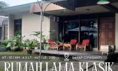 dijual rumah tempo dulu luas di sayap cipaganti