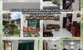 Dijual Rumah Induk Rumah Kost 10kt di Wirobrajan Yogyakarta. Lt443