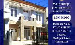 Rumah Wonorejo Timur Surabaya Rungkut Siap Huni dekat Nirwana Baruk MERR