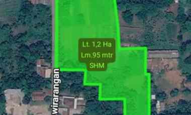 Dijual Tanah 1,2 Hektar - Setu Bekasi