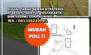 dijual tanah argodadi sedayu bantul