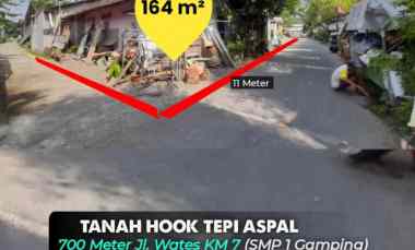 Jual Cepat Tanah di Gamping Bonus Bangunan Mangku Aspal 700 Mete
