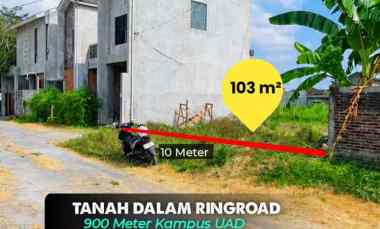 Tanah dalam Ringroad Jogja Tamanan, Banguntapan 900 meter ke Kampus