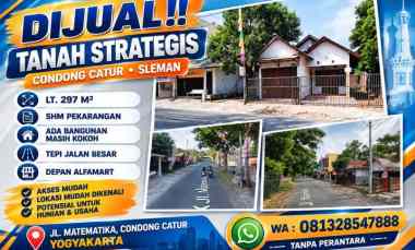 dijual tanah condong catur sleman