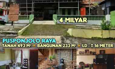 dijual tanah dan bangunan di pusponjolo raya semarang