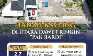 dijual tanah dawung selomartani kalasan