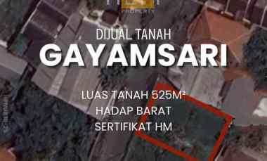 dijual tanah di gayamsari semarang
