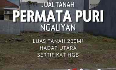 dijual tanah di permata puri ngaliyan semarang