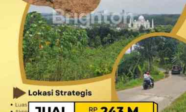dijual tanah di tajur citeureup depan jalan utama