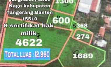 dijual tanah di teluk naga tangerang