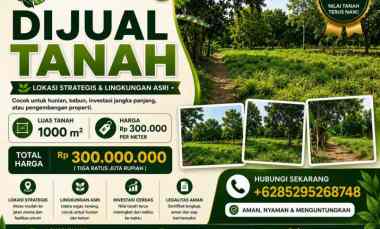 dijual tanah dijual tanah di kp cibedil