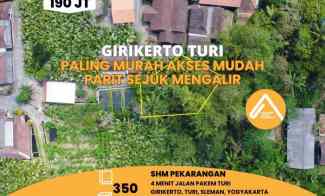 Tanah Pekarangan Turi Girikerto dekat Jalan Raya Pakem Turi