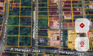 dijual tanah harapan jaya gang jaya makmur