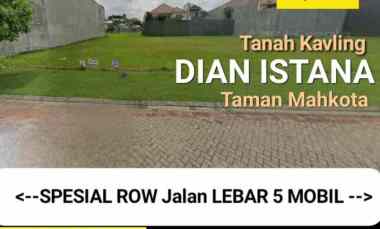 dijual tanah jalan dian istana taman