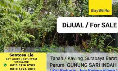 dijual tanah jalan gunung sari indah