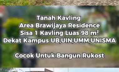 dijual tanah jalan joyo agung 2 area