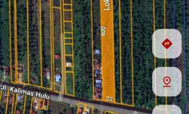 dijual tanah jalan kalimas hulu